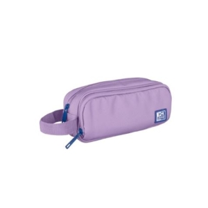 ESTUCHE 3 CREMALLERAS CON ASA LATERAL VIOLETA OXFORD
