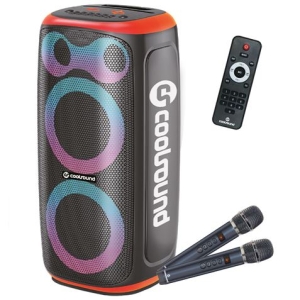 REAC ALTAVOZ KARAOKE PORTATIL COOLSOUND BLAST PUMP 2X6.5 350W NARANJA"