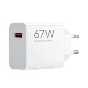 CARGADOR DE PARED 67W HIPERCARGA USB-A BLANCO XIAOMI