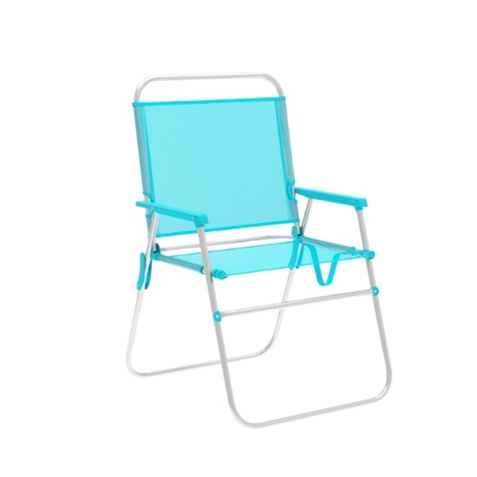 SILLA PLEGABLE ALUMINIO AGUAMARINA 52X56X80CM