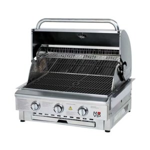 BARBACOA DE GAS INOX PRO 3 FUEGOS SOBREMESA MUVIP