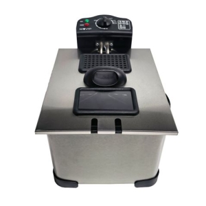 FREIDORA 5 LITROS INOX 2000W DESMONTABLE CON VENTANA MUVIP