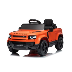 COCHE INFANTIL A BATERIA CON CONTROL REMOTO LAND ROVER DEFENDER NARANJA
