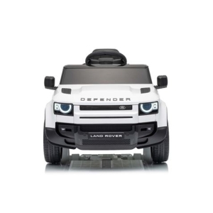 COCHE INFANTIL A BATERIA CON CONTROL REMOTO LAND ROVER DEFENDER BLANCO