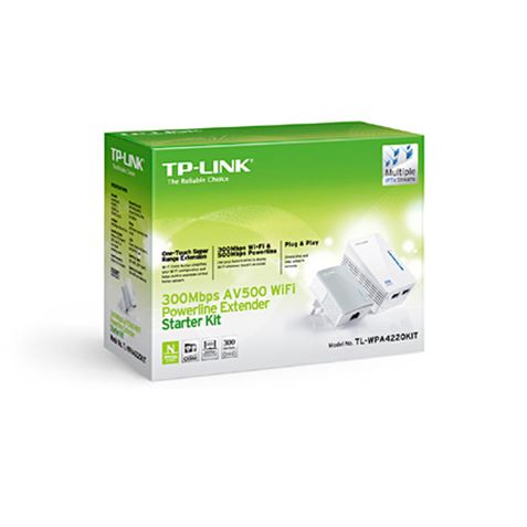 KIT EXTENSOR POWERLINE WIFI TP-LINK AV600 300MBPS (TL-WPA4220) - Imagen 2