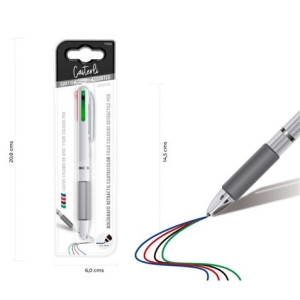BOLÍGRAFO RETRÁCTIL CUATRICOLOR 1MM CASTERLI