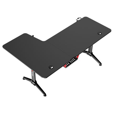 MESA GAMING PRO1300 FIBRA CARBONO | L DERECHA | ALFOMBRILLA 80X30CM | MUVIP - Imagen 5