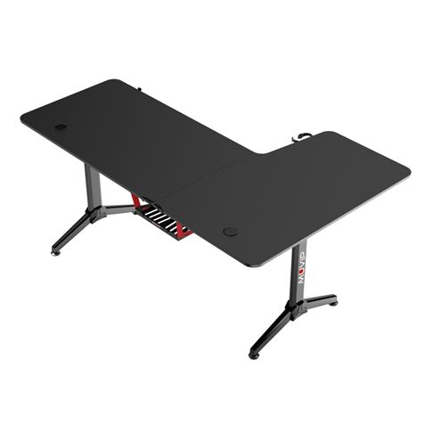 MESA GAMING PRO1300 FIBRA CARBONO | L IZQUIERDA | ALFOMBRILLA 80X30CM | MUV - Imagen 2