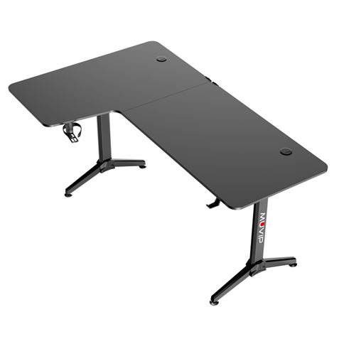 MESA GAMING PRO1300 FIBRA CARBONO | L IZQUIERDA | ALFOMBRILLA 80X30CM | MUV - Imagen 3