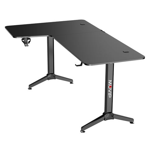 MESA GAMING PRO1300 FIBRA CARBONO | L IZQUIERDA | ALFOMBRILLA 80X30CM | MUV - Imagen 4