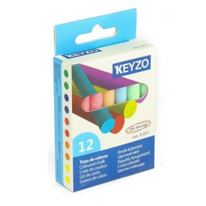 CAJA 12 TIZAS DE COLORES KEYZO