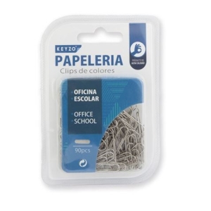 PACK 90 CLIPS NIQUELADOS 28MM KEYZO