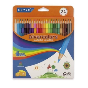 ESTUCHE 24 LÁPICES DE COLORES DIVERCOLORS KEYZO
