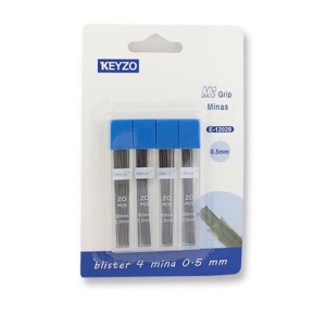 PACK 4 BLISTER 20PCS MINAS 0.5MM KEYZO