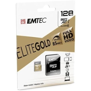 MEMORIA MICRO SD 128GB ELITE GOLD 85MB/S EMTEC