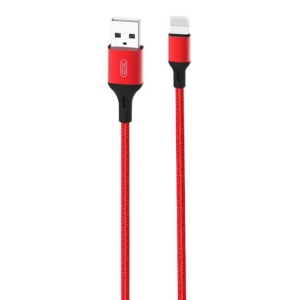 CABLE NB143 CORDON USB - LIGHTNING | 2.4A | 2 MTR | ROJO XO
