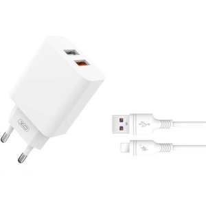 PACK CARGADOR DE CORRIENTE L67 18W QUICK CHARGE 3.0 | CABLE LIGHTNING USB X