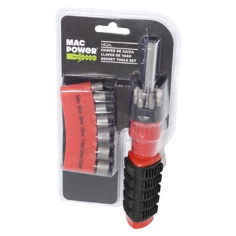 DESTORNILLADOR CON LLAVES DE VASO CRV 12 PCS MAC POWER