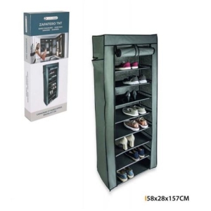 ZAPATERO DE TELA TNT 58X28X157CM CONFORTIME