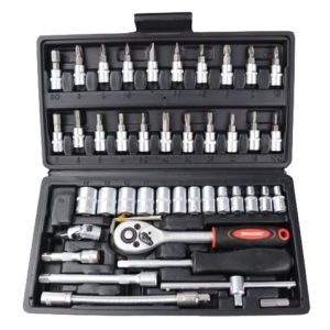 MALETIN HERRAMIENTAS C.V. 46 PIEZAS 1/4" MADER