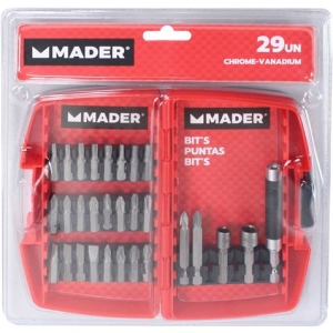 JUEGO VASOS Y PUNTAS 29PCS CRV MADER