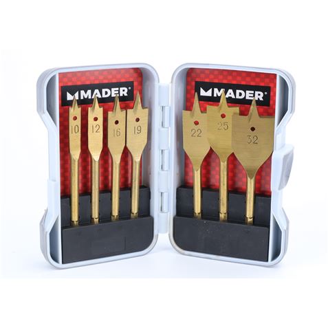 JUEGO 7 PCS BROCAS ALETAS MADERA MADER