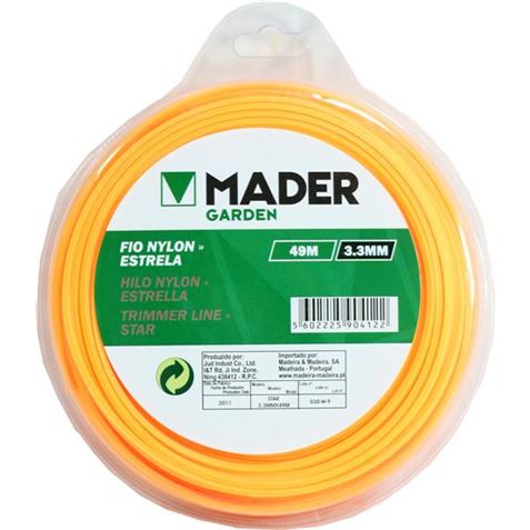 NYLON CORTE REDONDO DESBROZADORA 3.3mmX49mts. MADER