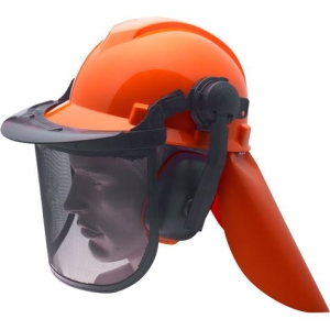 CASCO + PROTECCION FACIAL + AURICULARES MADER