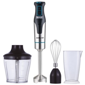 BATIDORA DE MANO INOX 1200W + ACCESORIOS MUVIP