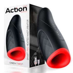 MASTURBADOR MASCULINO OWEN TWO SMART PRO FUNCION CALOR ACTION