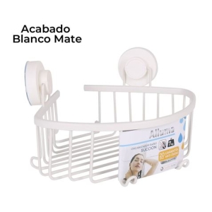 ORGANIZADOR DUCHA CON VENTOSA ALLUWHITE CONFORTIME