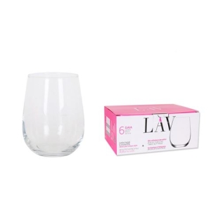 SET 6 VASOS CRISTAL 475CC GAIA