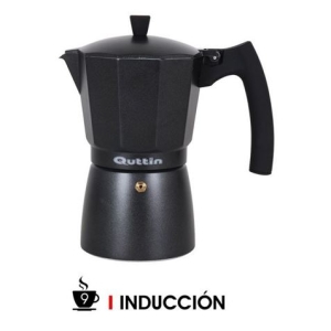 CAFETERA 9 TAZAS INDUCCION DARKBLACK QUTTIN