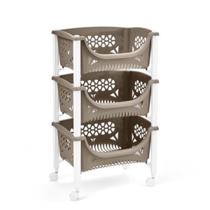 CARRO DE RUEDAS PARA ALMACENAJE EN COCINA 45X33X73CM TORTORA BLIM