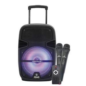 ALTAVOZ A340 AMPLIFICADO 8" 250W | BATERIA 4400 | 2 X MICROFONOS | 35W RMS