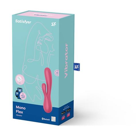 VIBRADOR MONO FLEX ROJO CON APP ROJO