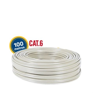 BOBINA CABLE RED UTP CAT6 100 METROS CROMAD
