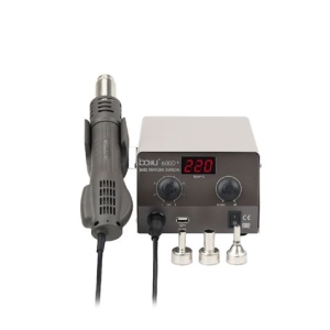 ESTACION DE TRABAJO CON PISTOLA DE AIRE CALIENTE 400W BAKU-600D+