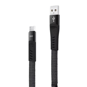 CABLE NB127 CARGA RAPIDA RESORTE USB - MICRO USB | 2.1A | 1 METRO |NEGRO XO