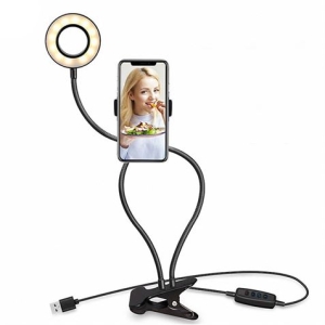 KIT YOUTUBER L01 PINZA + SOPORTE SMARTPHONE + LUZ 3.5" XO