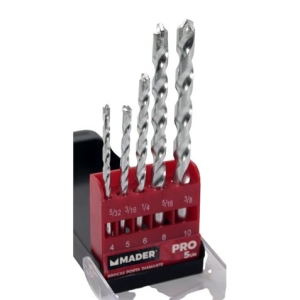 JUEGO 5 BROCAS WIDIA PROFESIONAL MADER