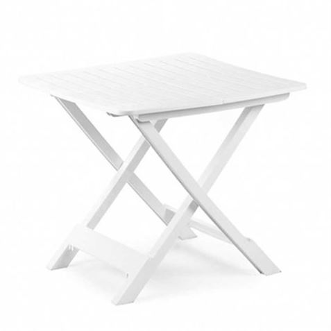 MESA RESINA PLEGABLE TEVERE BLANCA 79X72X70CM