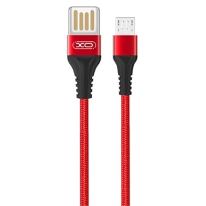 CABLE NB118 CARGA RAPIDA SLIM USB - MICRO USB | 2.1A | 1 METRO | ROJO XO