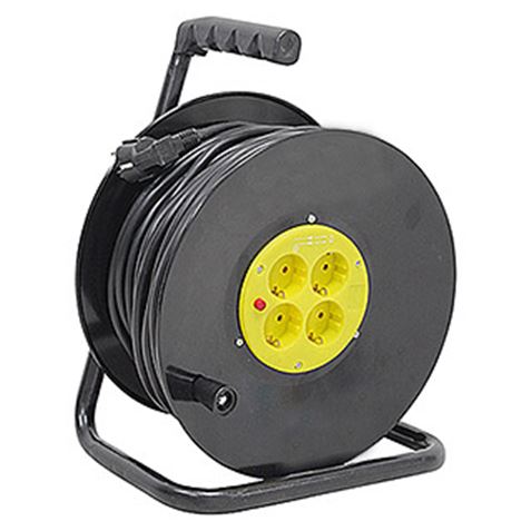 ENROLLADOR DE CABLE 25 METROS CABLE 3X1.5MM ELBAT