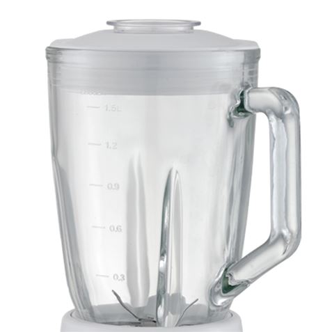 BATIDORA DESIGN WHITE VASO CRISTAL 1300W 1.5 LITROS MUVIP - Imagen 2