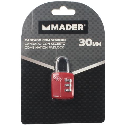 CANDADO 30MM. CON COMBINACION MADER - Imagen 2
