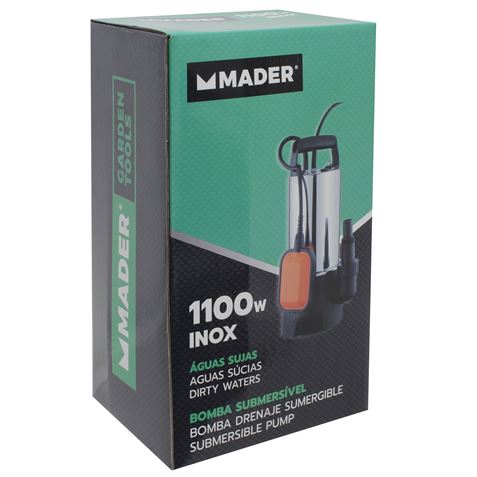 BOMBA DRENAJE AGUAS SUCIAS 1.100W MADER - Imagen 4