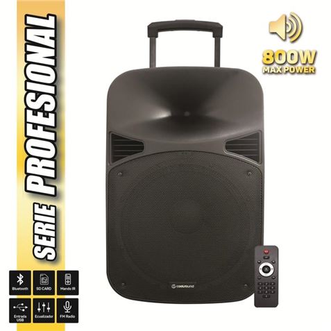 ALTAVOZ AUTOAMPLIFICADO 15" 800W SERIE PRO COOLSOUND
