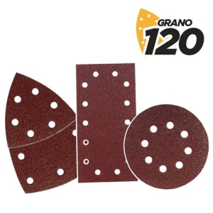 SET DE 9 LIJAS GRANO 120 PARA LIJADORA MODELO BL0151