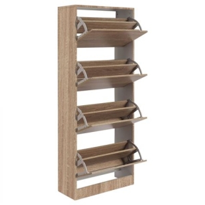 MUEBLE ZAPATERO NATURAL NORDIC 4 PUERTAS HBS